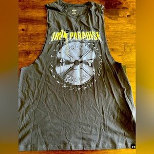 Under Armor Project Rock Iron Paradise Graphic Muscle Shirt